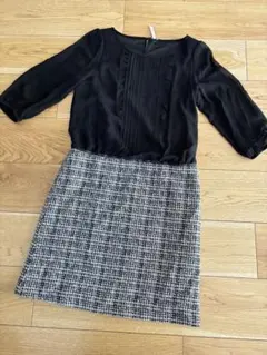組曲　ツイードワンピース　フォーマル　卒業式　M