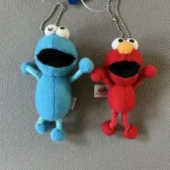 新品　ユニバーサルスタジオ　セサミストリート　マスコット　2個セット
