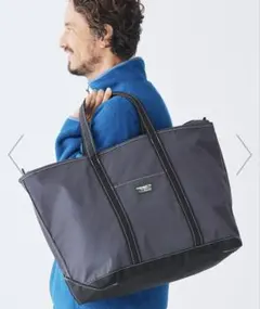 L.L.Bean グレー ナイロン トートバッグ