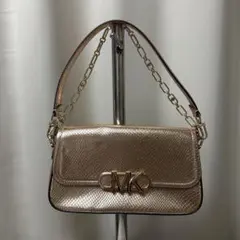 MICHAEL KORS / ハラコ柄　ゴールドチェーンショルダーバッグ