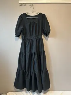 GU ブラックワンピース　半袖