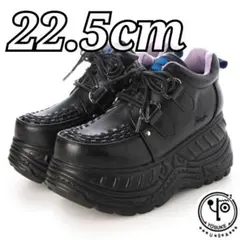 新品 22.5cm YOSUKE 厚底スニーカー 人気の黒