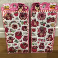 海外正規品　トイ・ストーリー LOTSO シール 2シートセット　ぷっくりシール