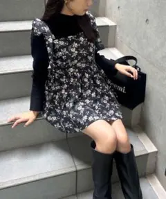 one after another NICE CLAUP リボンチュニック