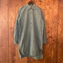 ユーロ ビンテージ 50s 60s スイス軍 アーミー グランパシャツ M マチ