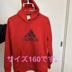 adidas 赤 フード付きパーカー　climawarm クライマウォーム