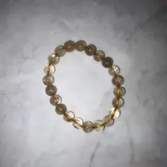 「煌びやかな金運へ」ゴールドルチルクォーツ ガムシェイプ ブレスレット 煌びやかな金運へ」ゴールドルチルクォーツ ガムシェイプ ブレスレット