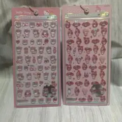 ハローキティ マイメロディ ボンボンドロップシールセット