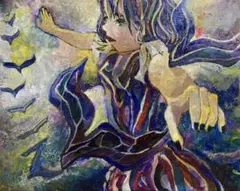 森と女 04「触れられない流れ」｜原画・油絵・一点物 - メルカリ