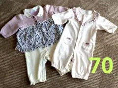 フラワープリントロンパース 70cm