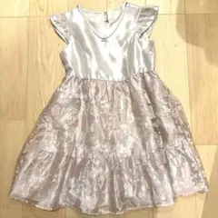 【緊急値下げ!新品】anyFAMドレス ピンク フリル袖　140