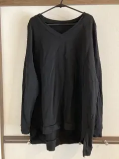 【美品】ブラック Vネック 長袖Tシャツ