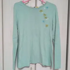 【土日限定価格】KP160cm 花柄長袖カットソー