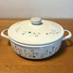 【最終価格！】未使用品✴フェイラー　ハイジ　ホーロー鍋 花と蝶のデザイン 最終価格！】未使用品✴フェイラー ハイジ ホーロー鍋 花と蝶の