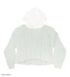 UNDER PRETTIES hood long Sage Green