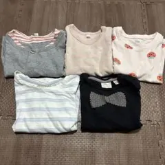80 女の子　子供服　保育園着　長袖　ロンT トレーナー 冬服　春服　まとめ売り