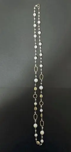 ネックレス　ビーズ　チェーン　アンティーク風