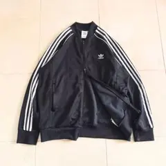 adidas　ダブルジップ　トラックジャケット　ブラック　XL