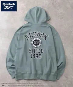 【Reebok/リーボック】裏毛 グラフィック スウェット プルオーバーパーカー