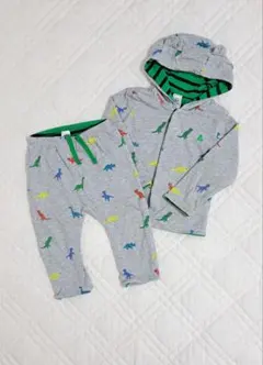 GAP　babyGAP　上下セット　くま耳　恐竜　トレーナーパーカー　パンツ