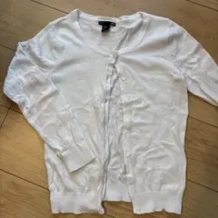 H&M ホワイト カーディガン XS