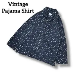 ユーロ古着　GAP BODY　ヴィンテージパジャマシャツ　星柄　L　開襟