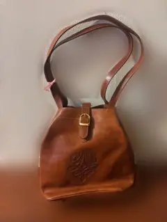 新品未使用　ブラウン　レザーショルダー　バッグ