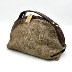 美品✨ ボルボネーゼ ハンドバッグ うずら柄 redwall 本革 ブラウンのサムネイル