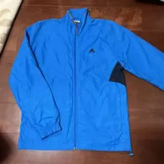 ゴルフウェアadidas 青黒 ジップアップジャケット