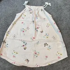 花柄ノースリーブワンピース 100%コットン