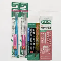 【4点セット】サンスター 歯ブラシ 薬用塩ハミガキ ハグキラボ