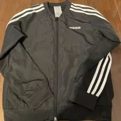 adidas ジップアップジャケット 黒 140