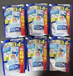 バスマジックリン エアジェット抗菌EX ハーバルクリア 1100ml×6袋セット