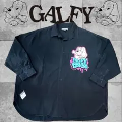 GALFY わんわん落書きカラフルシャツ　オーバーサイズ　Lのサムネイル