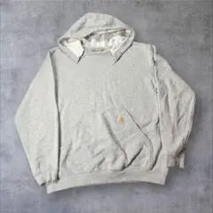 【Carhartt】グレー パーカー 古着　アメリカ古着　L