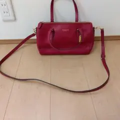 COACH レッド ショルダーバッグ