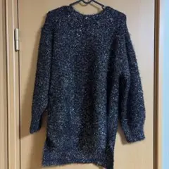 スコットクラブ　黒 長袖ニット