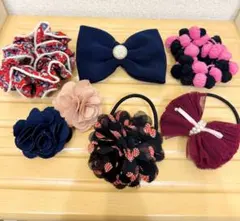 ヘアアクセ 6点セット まとめ売り 大人可愛い リボン 花 美品 子ども