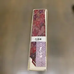 高級織物　大島紬 赤系 ネクタイ