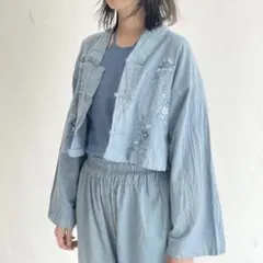 【美品】ヂェン先生の日常着 FUJIN TREE 鄭惠中 チャイナジャケットのサムネイル