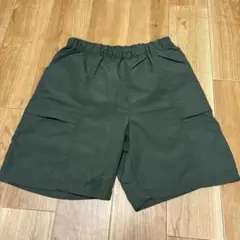 UNIQLO キッズ　カーキ ギアショートパンツ140