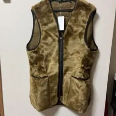 Barbour ブラウン フリースベスト サイズ40 Barbour（バブアー） ベスト WARM PILE WAISTCOAT ZIP-IN LINER ジレ