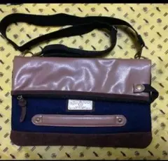 【美品】ハリスツイード 2WAY ショルダーバッグ クラッチバッグ チェック柄