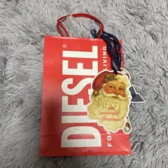 DIESEL 赤 ショップ袋 サンタタグ付き