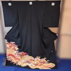 日本舞踊 舞台衣装 からげ 黒留袖 中振り 着丈172cm | Mercari
