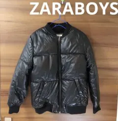 ZARA BOYS ボンバージャケット 12A ブラック