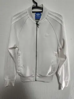 adidas originalsホワイト トラックジャケット XS トレフォイル