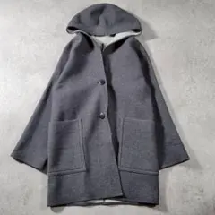 【美品】L'EQUIPE レキップ フードウールコート Mのサムネイル