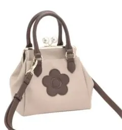 MARY QUANT パールガマ口 2WAYミニトート