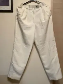 ゴルフパンツ マンシングウェア レディース 薄いクリーム色 冬用 暖パン